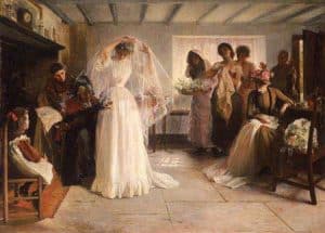 vestido de novia en el siglo XIX