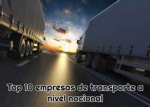 top empresas de transporte nacionales