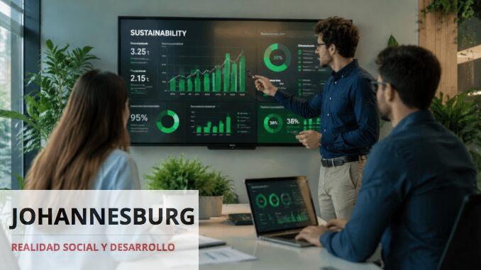 Empresa aplicando estrategias de sostenibilidad empresarial