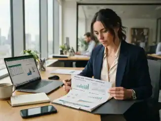 Persona evaluando una oportunidad de franquicia empresarial